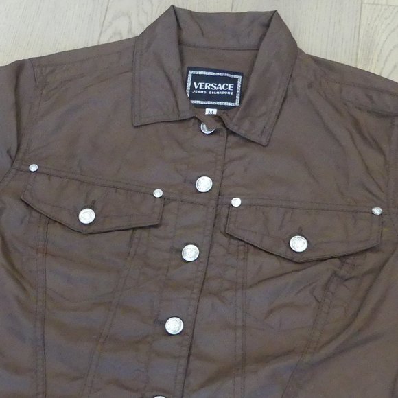 Versace Jeans  Collection Vintage Brown Women's Medium Jacket - Picture 2 of 7